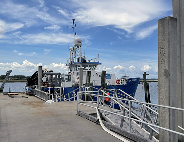 Research vessel at Skidaway Institute of Oceanography